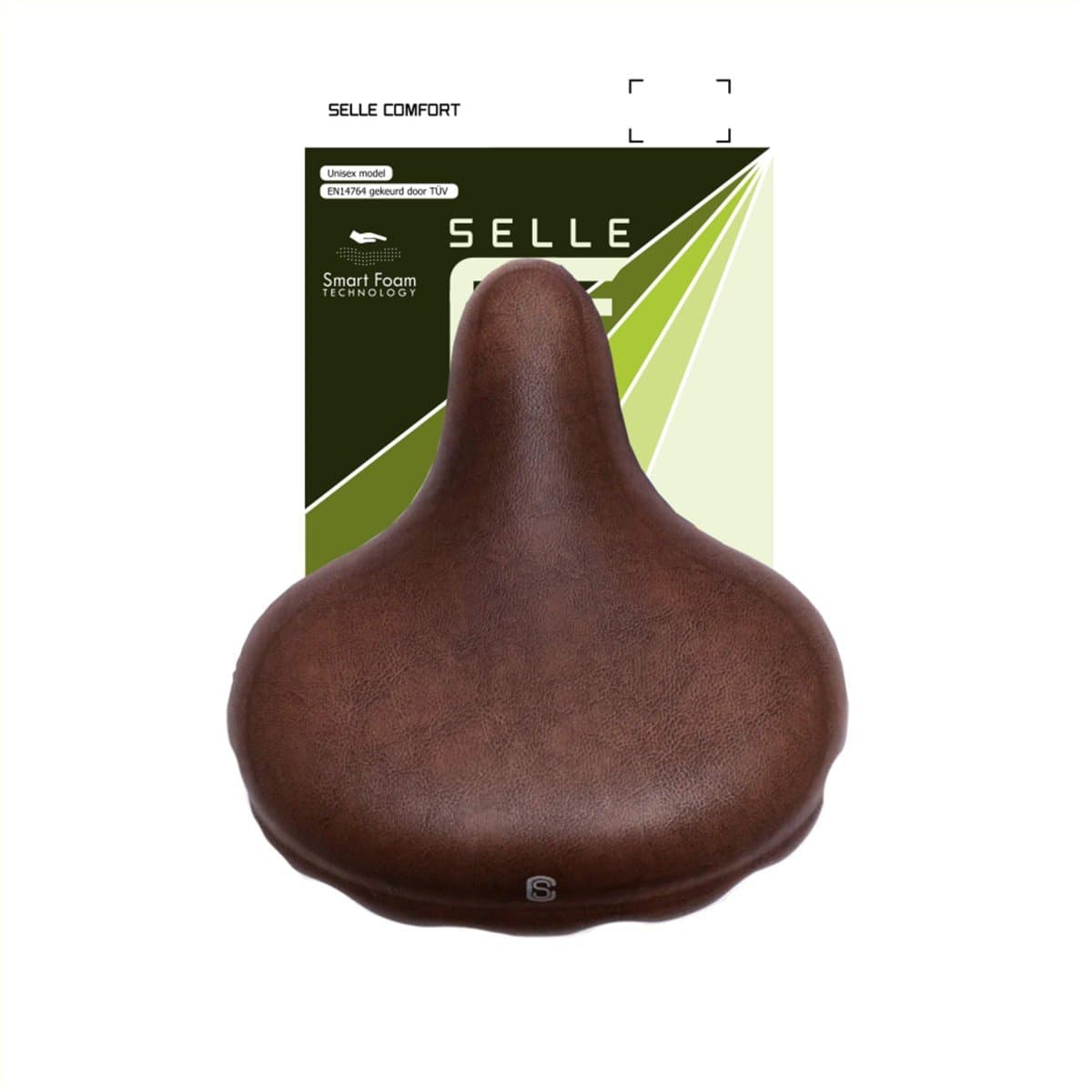 Selle Comfort zadel Retro XL zonder strop memory foam bruin
