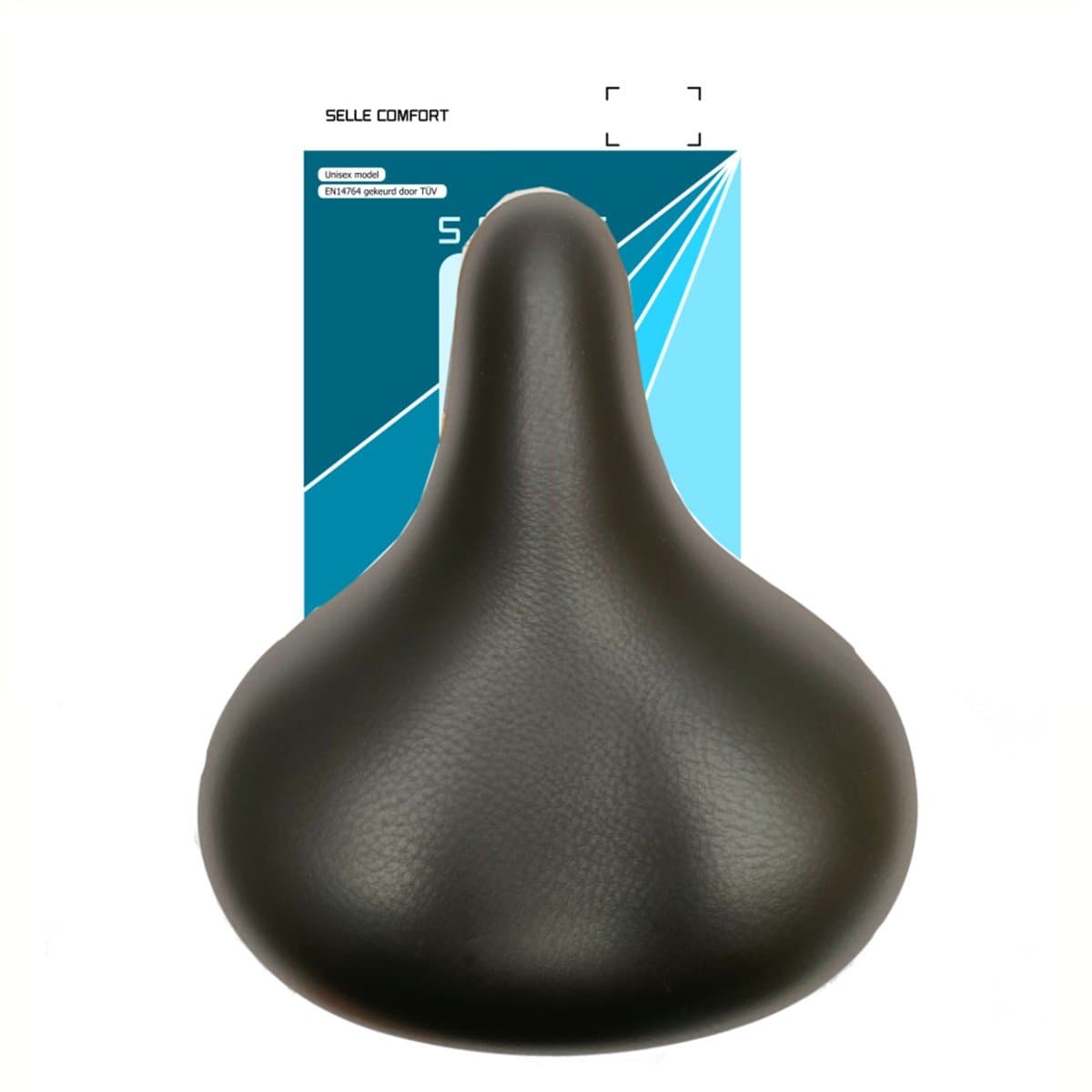 Selle Comfort zadel Classic Retro basic, zwart met