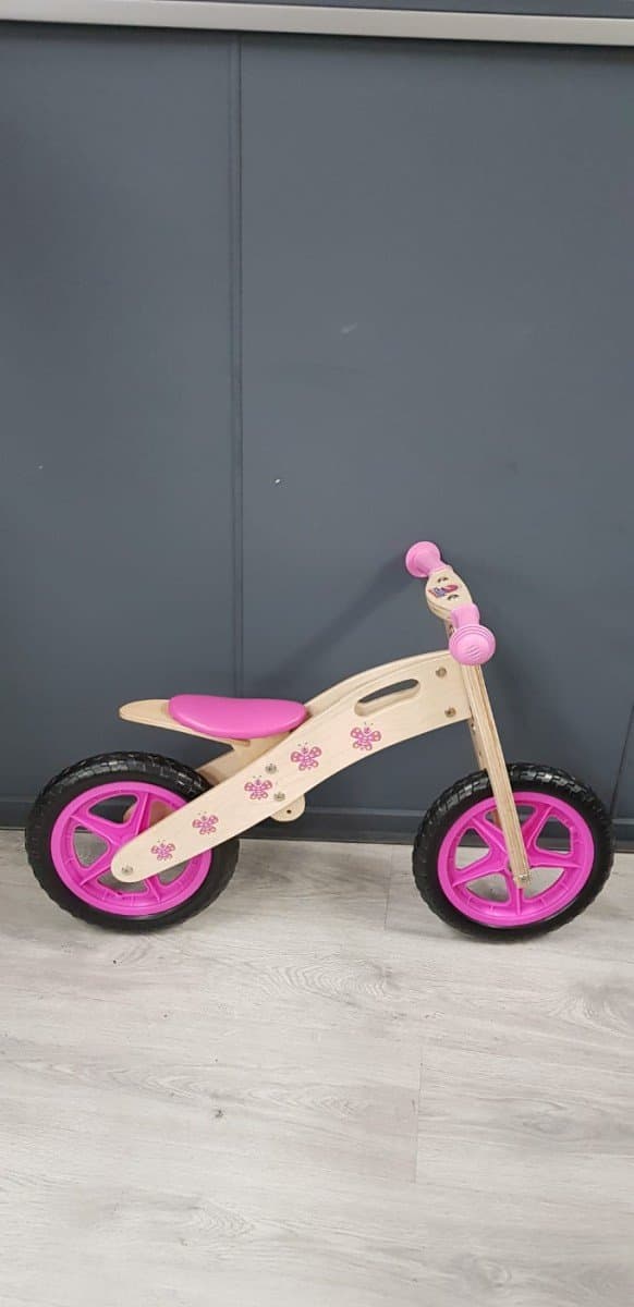 Tweedehands Kidcar Kinderfiets Roze - Rijklaar