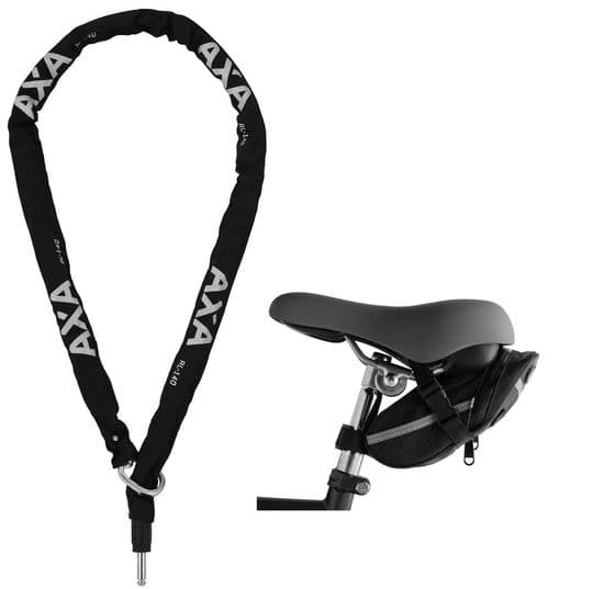 AXA Defender INSTEEKKETTING 140cm + Zadeltas