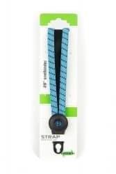 Widek Eye binder 1x12 mm. zwart, 2x12mm. babyblauw met zwarte stalen platen op kaart