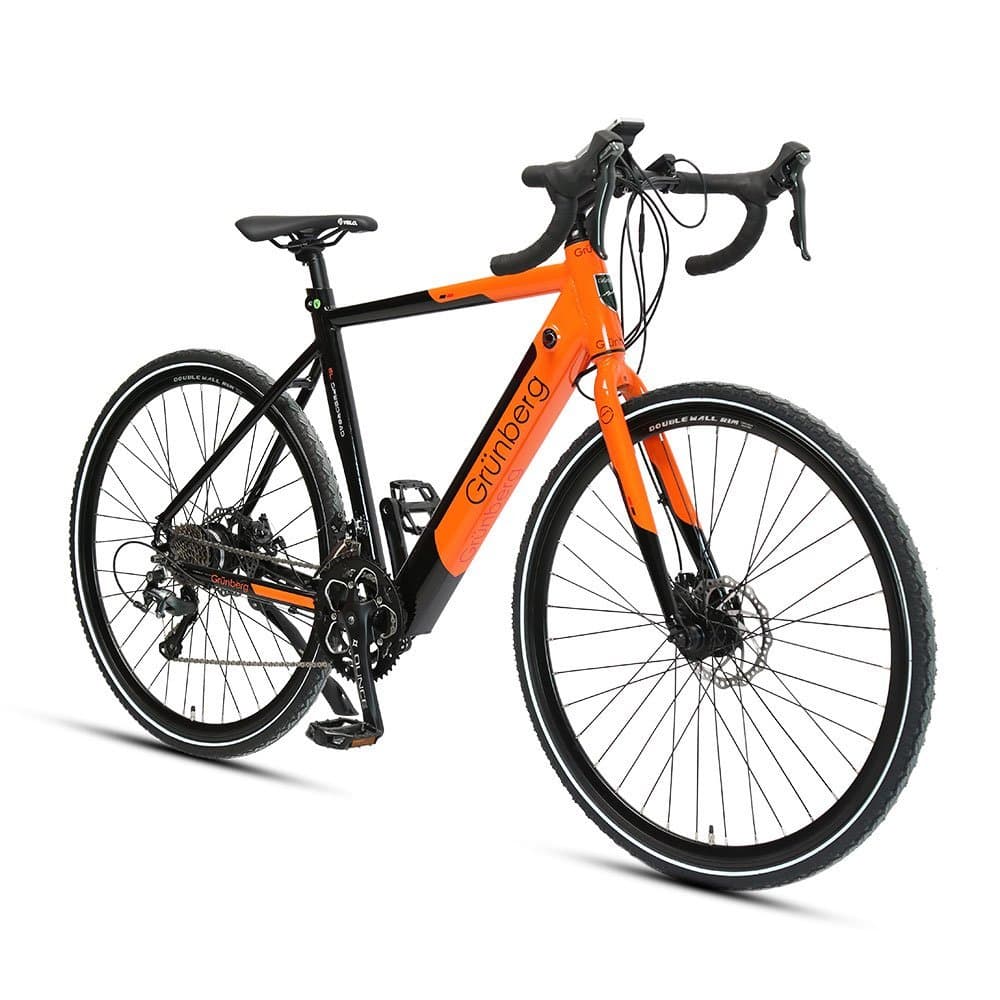 Grünberg Elektrische Racefiets Zwart/Oranje - Nieuw