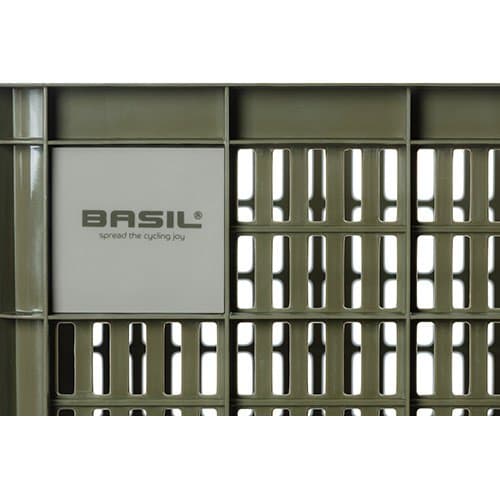 MAND VOOR / KRAT KUNSTST. BASIL CRATE L RECYCLED MOSS GREEN INH. 40L.