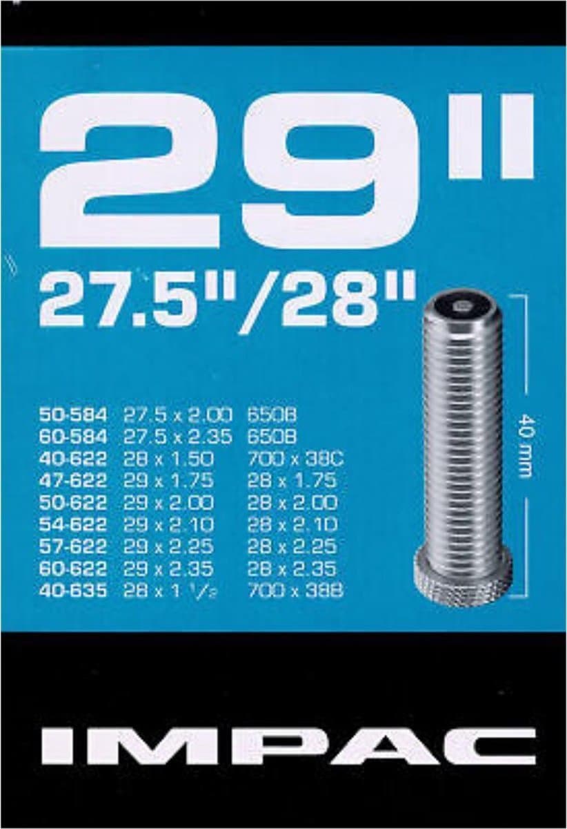 Impac binnenband AV19 28" 40/60-584/635