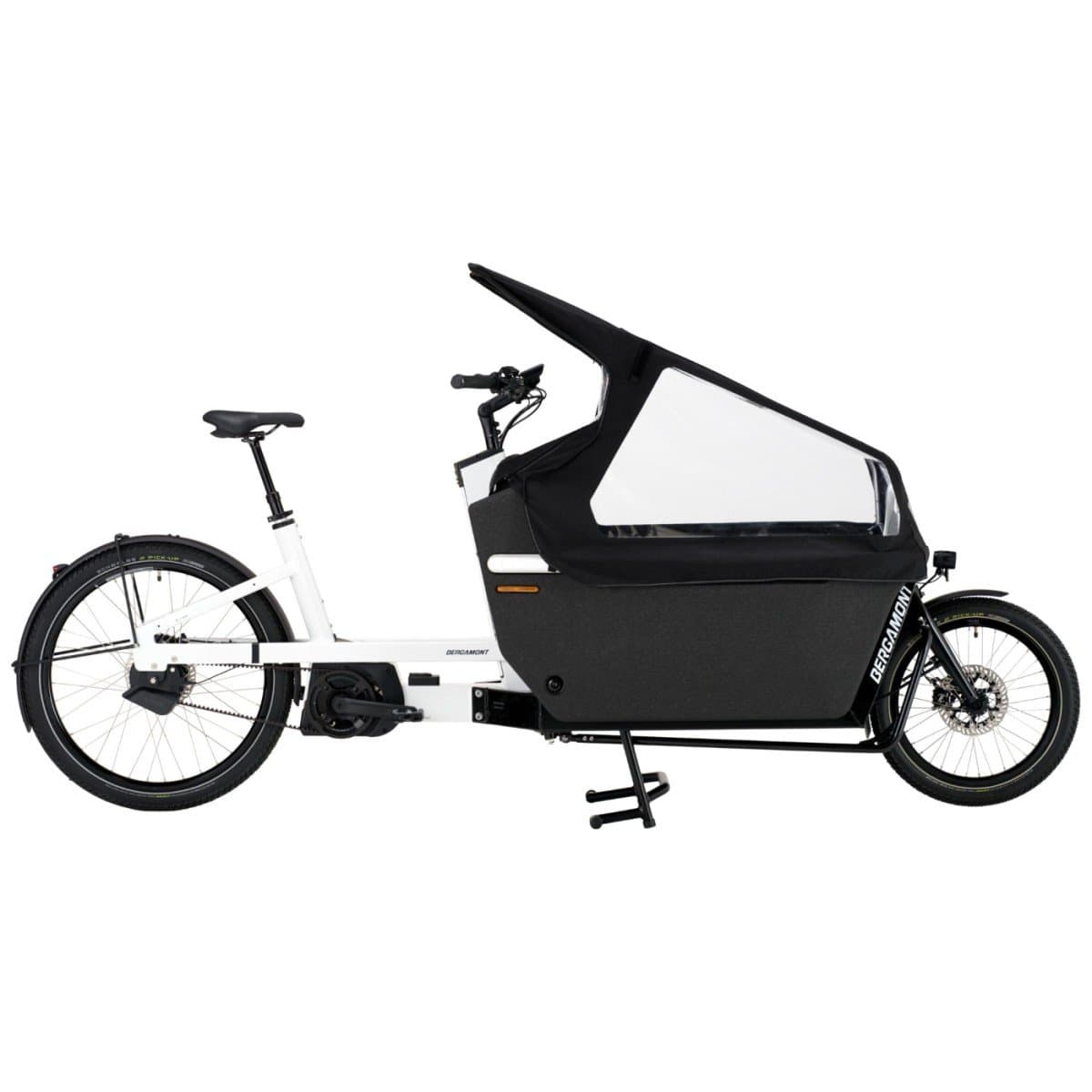 Bergamont Elektrische Bakfiets Wit/Zwart - Rijklaar