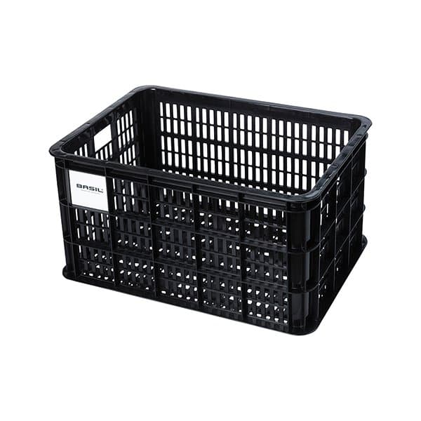 Basil PVC KRAT groot 40L Zwart 21158