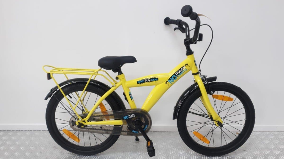Bike Fun Kids Kinderfiets Geel - Nieuw