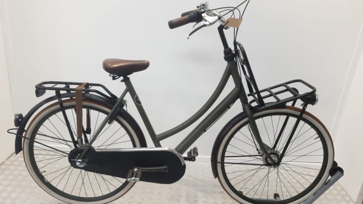Cortina Transportfiets Tweedehands – Groen, Rijklaar €399
