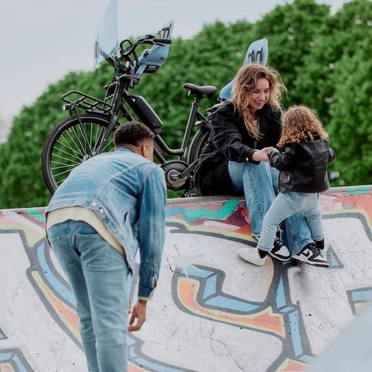 Kinderzitje Urban Iki Achter Ta-Ke Easyfix Blauw/Zwart