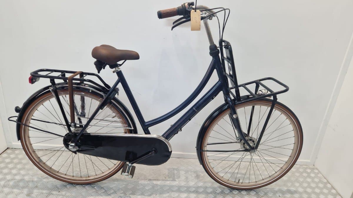 Tweedehands Cortina Transportfiets Blauw - Rijklaar