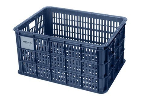 Basil PVC KRAT groot 40L Blauw 21159 bluestone