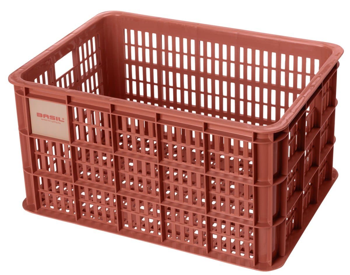 MAND VOOR / KRAT KUNSTST. BASIL CRATE L RECYCLED TERRA RED INH. 40L.