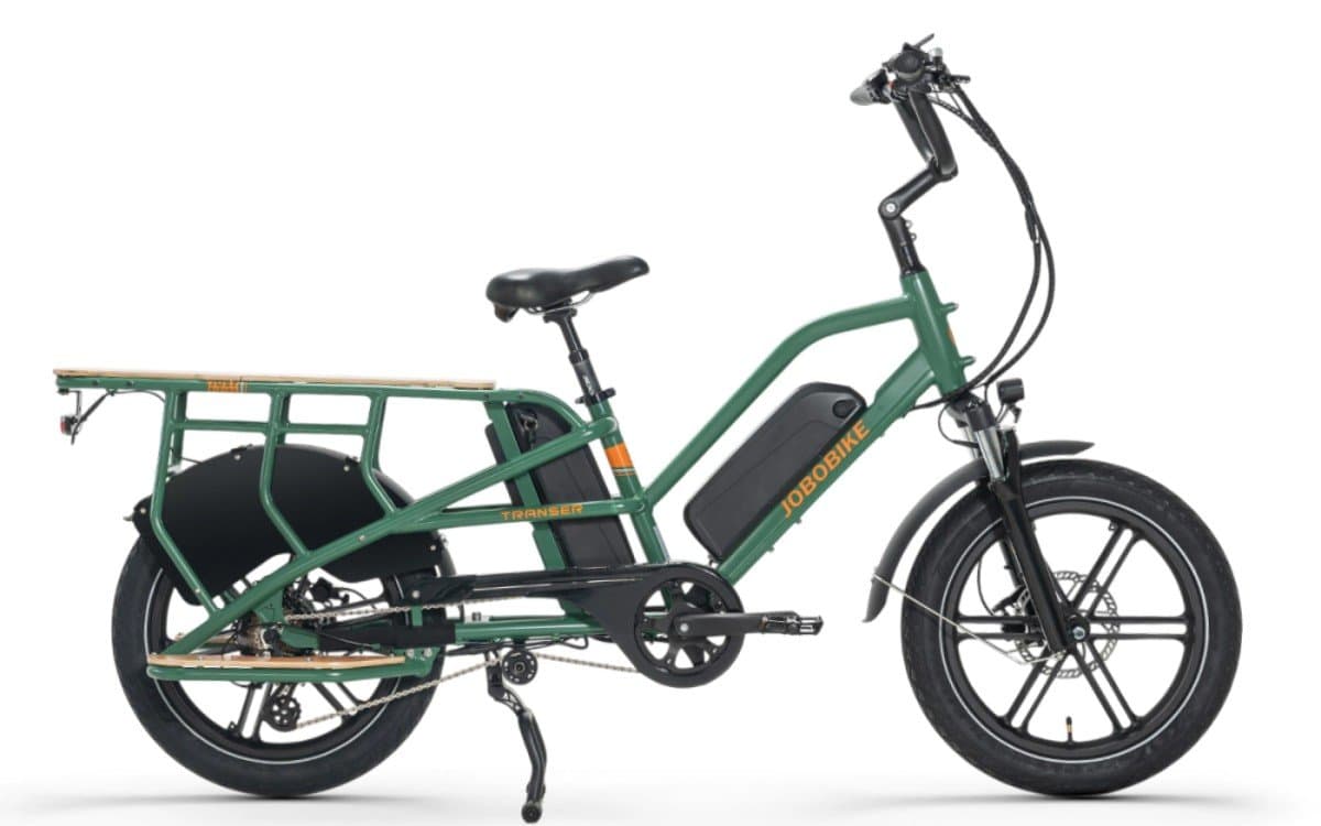 Jobobike Transer E-bakfiets Bafang Achterwielmotor 624wh 7v