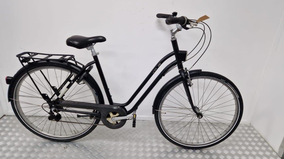 Tweedehands Btwin Stadsfiets Zwart - 21 Versnellingen