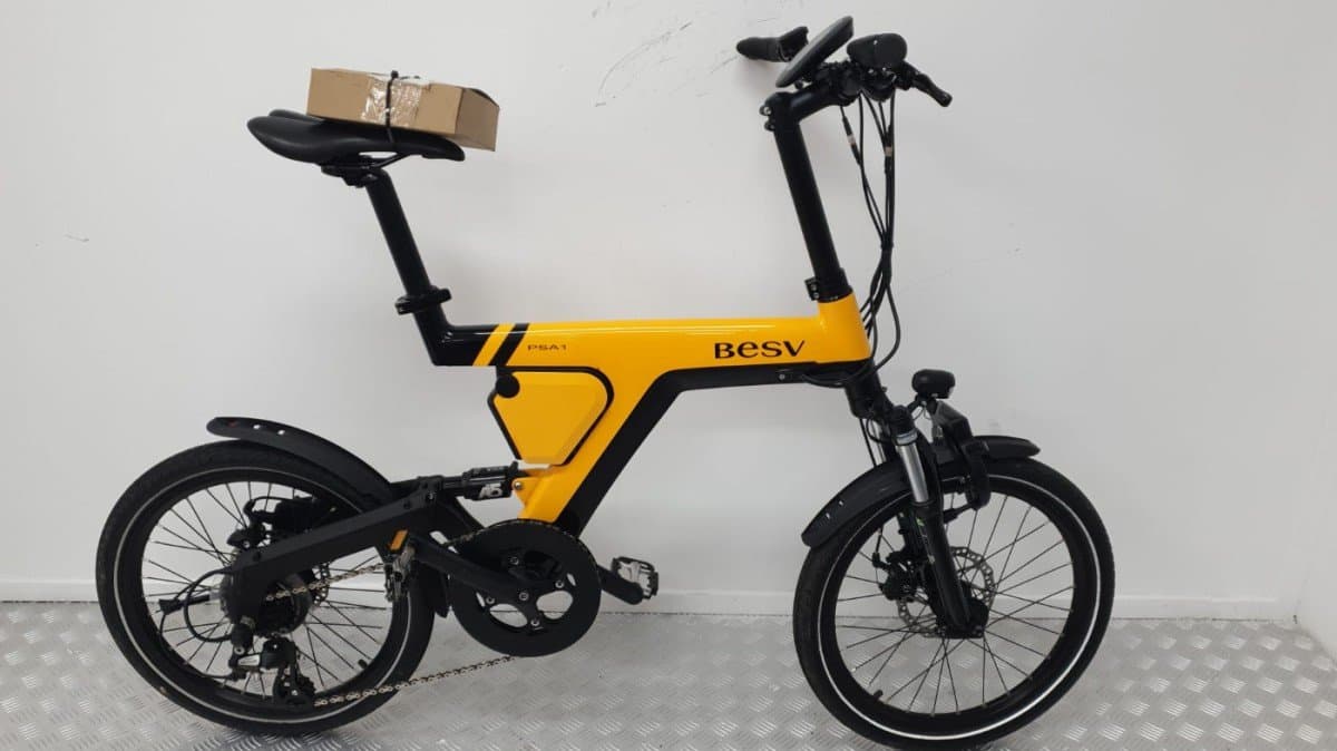 Tweedehands BESV Vouwfiets Elektrisch Geel - Rijklaar