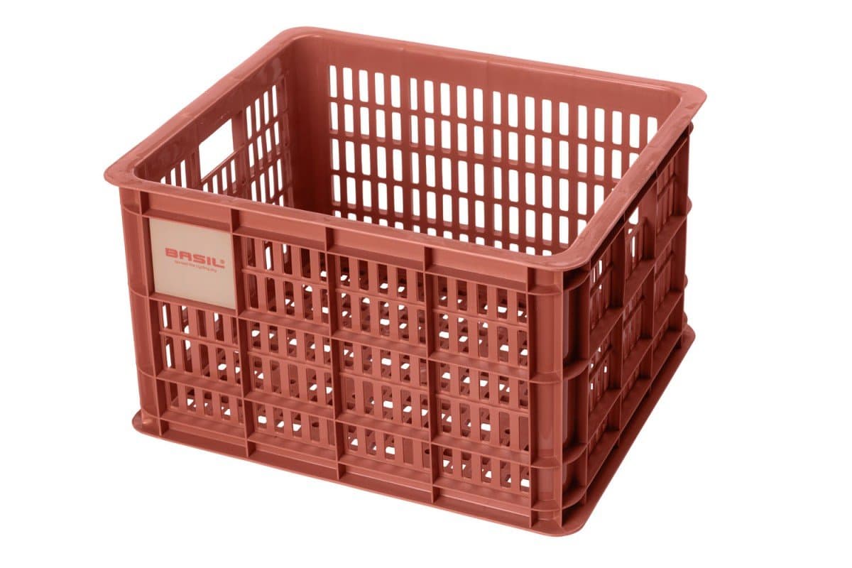 MAND VOOR / KRAT KUNSTST. BASIL CRATE M RECYCLED TERRA RED INH. 27L.