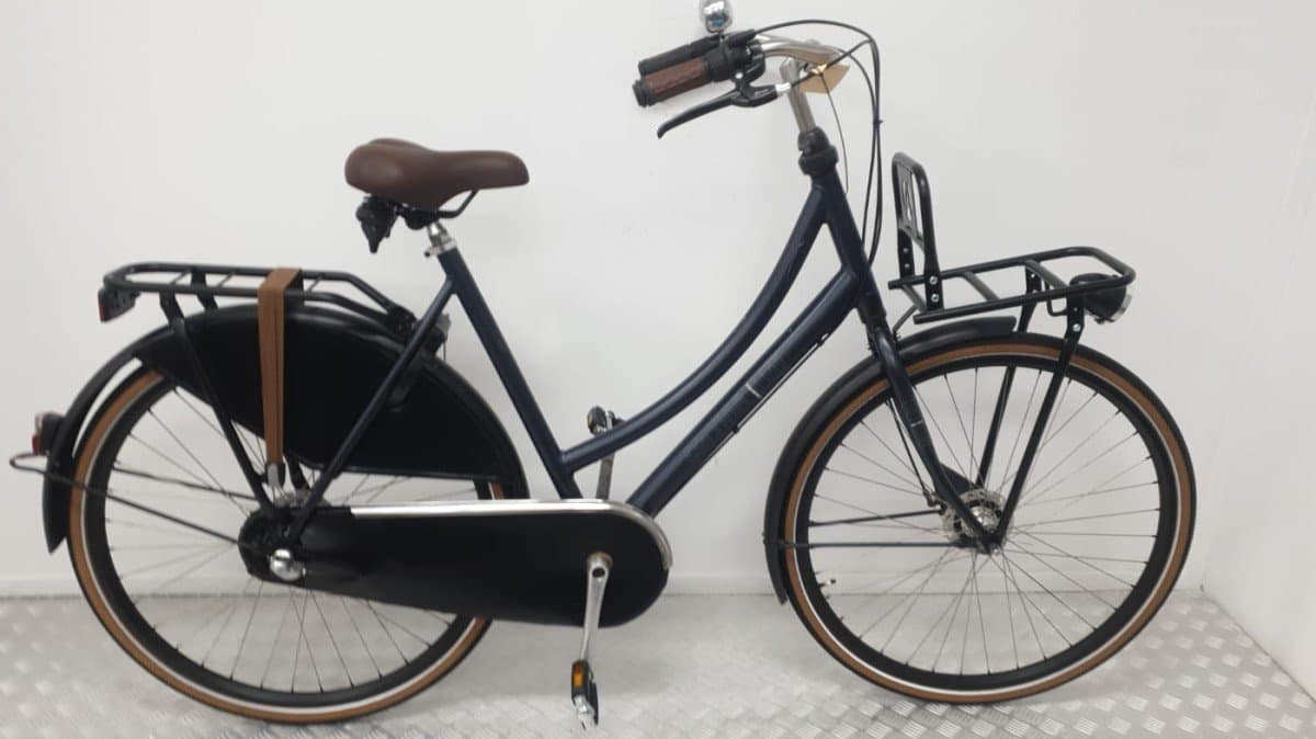 Tweedehands Cortina Transportfiets Blauw - Rijklaar