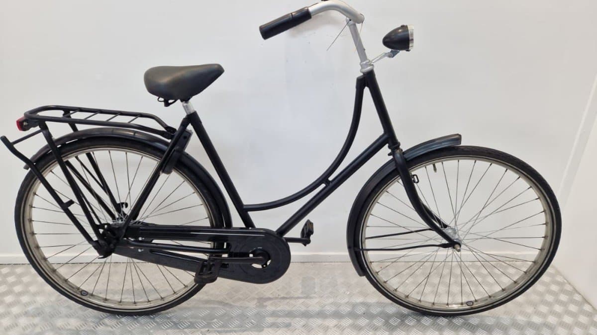 Tweedehands Familie fiets zwart - Budget Bike Leiden