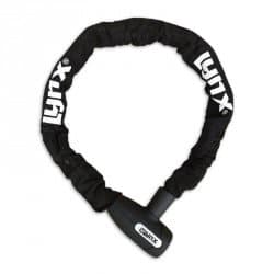Lynx kettingslot Cityline L black 8 mm. x 85 cm. nylon hoes